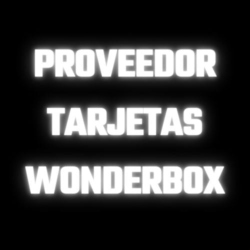 PROVEEDOR TARJETAS WONDERBOX